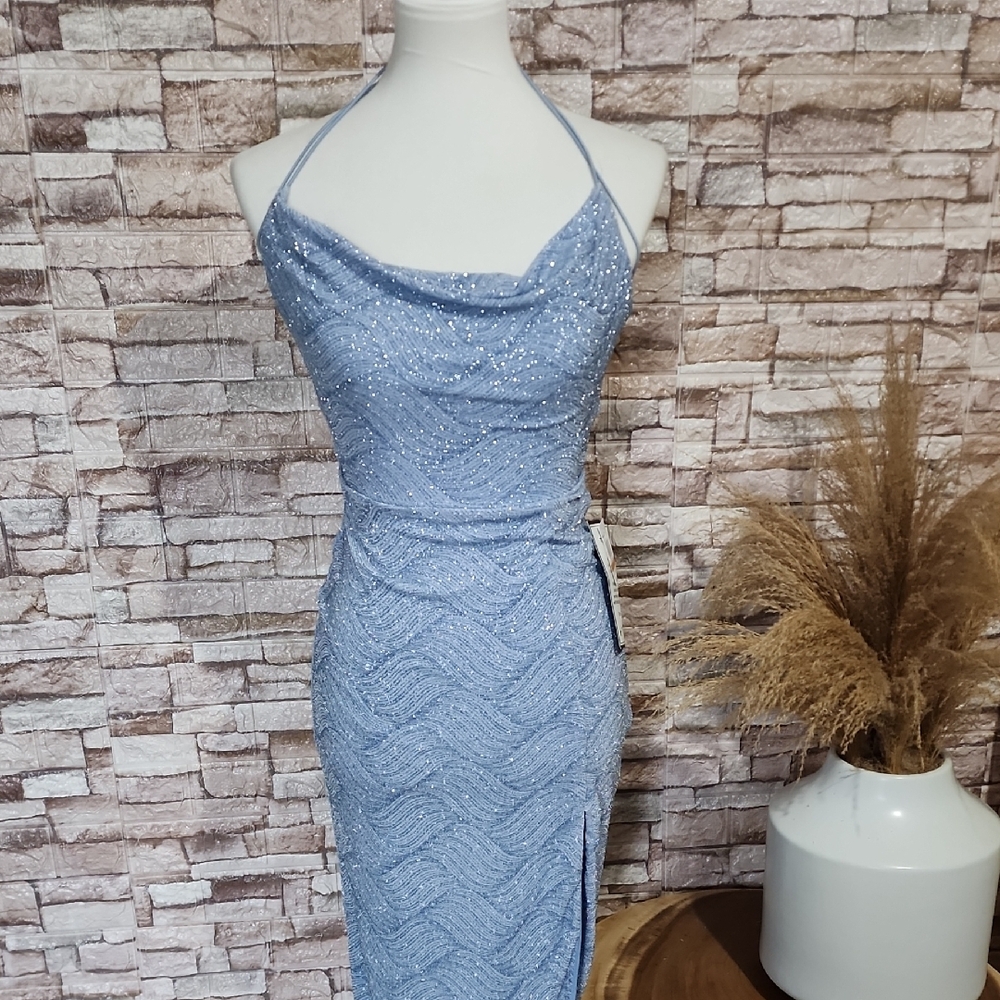 B DARLIN Elegant Blue  Dress